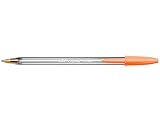 Boligrafo bic cristal fun naranja punta 1,6 mm. (20 Unidades)