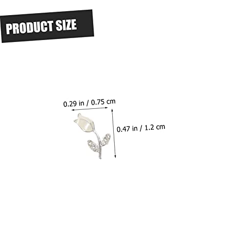 FRCOLOR 24 Pçs Acessórios Para Unhas 3D Pingentes De Unhas Decoração De Unhas Decoração De Metal Con