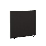 Paravent de bureau acoustique autoportant, cloison de bureau, séparateur de pièce, bleu, 1500 x 1600 x 40 mm, meuble de bureau (anthracite)