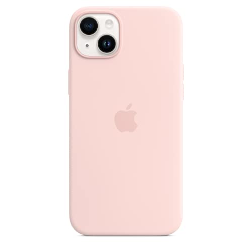 Apple Coque en Silicone avec MagSafe pour iPhone 14 Plus - Rose Craie ​​​​​​​