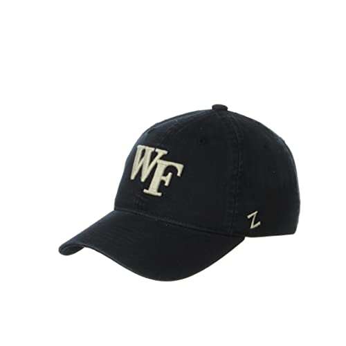 NCAA Wake Forest Demon Deacons Mens Adjustable Scholarship Hat Team Color, Wake Forest Demon Deacons Black, Adjustable