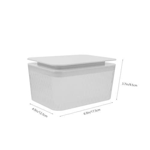 Distributeur lingettes plastique couvercle boîte serviettes réutilisable - 3