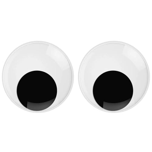 Aczyqws Wiggle Eyes Googly Eyes self Adhesive 2Pieces Giant Self Adhesive Large Googly Eyes for Xmas Party Handmade DIY Crafts 76mm/3 Inch