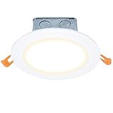 Ultralux 7 inch Modern LED Recessed Downlight, 12W 750 Lumens 3000K LED Lights for Room, White Ultra