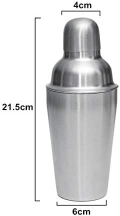 Coctelera de acero inoxidable 750ml y juego de barras con estante 6