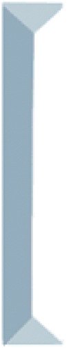 Stained Glass 1 X 4 Inch Clear Rectangle Bevels Pack of 10