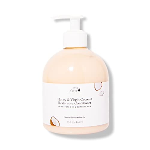 100% PURE Honey & Virgin Coconut Restorative Conditioner (16 Fl Oz), Sulfate Free Conditioner, Nourishing, For Healthier, Stronger Hair, Healthy Hair Growth