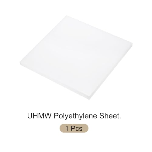 Image of 10 x 10 Inch UHMW Polyethylene Sheets, 1 /2 Inch Thick Ultra High Molecular Weight White Plastic Sheet [for Home, Industrial]