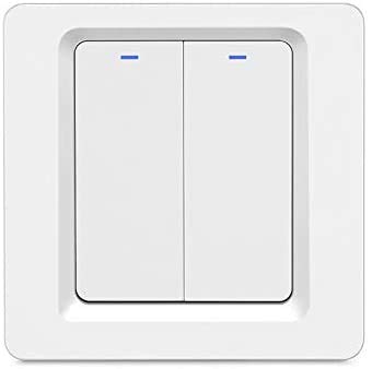 WiFi Smart Light Switch Push Button Smart Life/Tuya APP Remote Control Works with Alexa Google Home for Voice Control