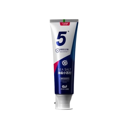 Pasta de Dientes con Bicarbonato Sodio 120g, Sabor Menta. La abrasión suave reduce las manchas dentales y la acumulación placa(2pcs)
