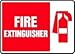 Accuform MFXG423VP Fire & Emergency Fire Extinguishers FIRE EXTINGUISHER (W/GRAPHIC) 7" x 10" Plastic