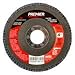 Carborundum 5539563743 Premier Red Zirconia Alumina Type 27 Flap Discs- (5 Units)