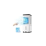 4-in-1 Portable Air Conditioner, Fast Cooling Evaporative Air Cooler, Ultra Quiet with 3 Wind Speeds, 8L Large Water Tank & Remote Control, Air Conditioner Portable for Home Bedroom Office