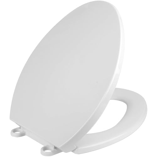Joxoilsoトイレ便座のふた白いV型設計で、ゆっくりと閉めます。ほとんどの便器に適用します