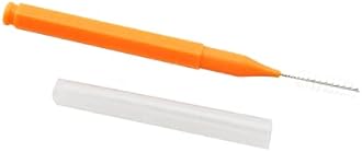 PZRT 5pcs Orange Shower Head Cleaning Brushes, Shower Nozzle Brush, Computer Keyboard Gap, Phone Hole Gap Cleaning Brush