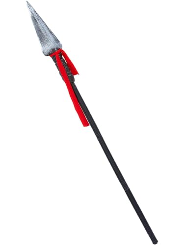 Smiffys - Smiffys Lance extensible de gladiateur 150 cm, 4 pièces, accessoires de déguisement historique, Noir