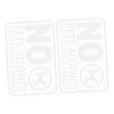 ULTECHNOVO 2 Stück Türaufkleber Für Haustiere Warnzeichen Für Haustiere Warnschild Für Den Hof Hunde Verbotenes Zeichen Keine Hunde Im Schild Lustige Hundezeichen Hinweisschild Pvc Weiß