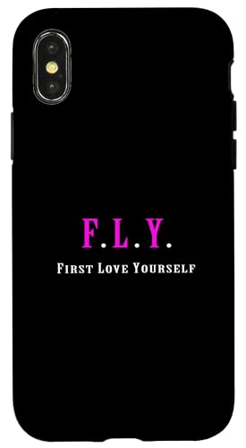 �s���N�J���[ First Love Yourself �s���N�O���t�B�b�N �X�}�z�P�[�X iPhone X/XS �p