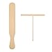cabilock 2 Piezas de Espátula de Crepe de Madera Herramientas de Extensión de Rastrillo de Tortillas Utensilios de Cocina en Forma de T para Hacer Crepes