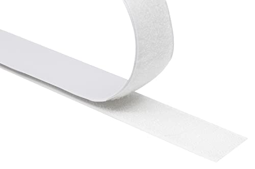 KLEBASTO Tape Self-Adhesive | Extra Strong | Tape for Gluing | Set Hook Tape & Tape | Professional Quality (White, 30 mm x 3 m)