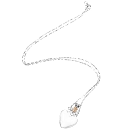 Yardwe Collar para Mujer con Colgante Vial de Perfume Forma de...