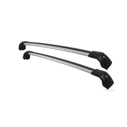 DZSQEGBX 2 Barras De Techo De Aleación De Aluminio, Barras Laterales, Travesaños Y Portaequipajes para A4 Avant (8w5, B9) 2015-2022 Bacas para Vehículos(Black Silver)
