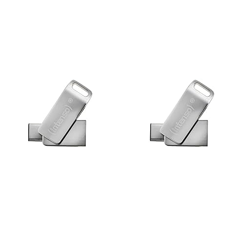 Intenso cMobile Line, 64GB Dual USB-Stick USB 3.2 Gen. 1x1 Type-C, Silber (Packung mit 2)