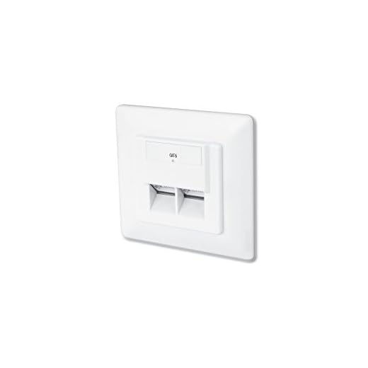 DIGITUS Professional - Toma de pared red Cat 6 - DN-9005-N - 1 Gbit - Montaje empotrable - Instalación de cable horizontal