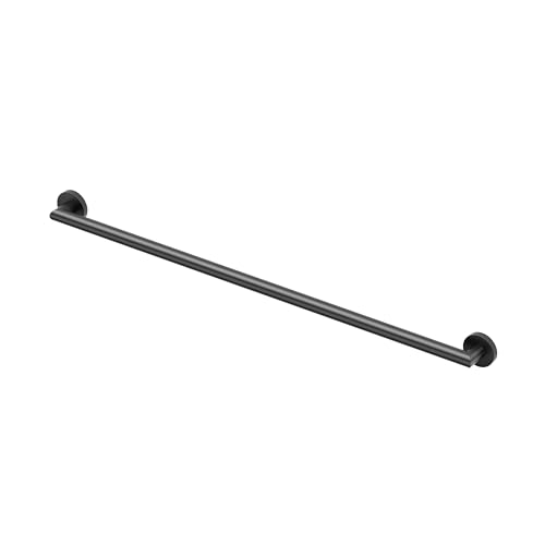 Image of Gatco 968MX Glam 42 inch L Grab Bar, Matte Black /ADA Compliant Stainless Steel Safety Grab Bar for Bathroom