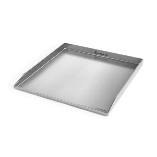 BURNHARD Plancha Grillplatte Edelstahl für Gasgrill Fred Serie, spülmaschinenfest - 41,5 x 40 x...