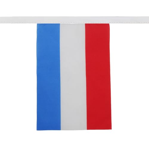Image of AZ FLAG Netherlands 6 meters BUNTING Flag 20 flags 9'' x 6'' - Dutch STRING flags 15 x 21 cm