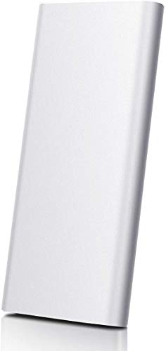 Disco duro externo portátil de 2 TB, actualiza el disco duro externo delgado para PC, portátil, Mac, Chromebook, Smart TV plata 2 tb