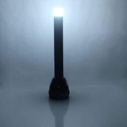 Care 4 9050 High Power Long Life Flashlight - Rechargeable and Two Bulb LED Torch Emergency Light (Black) 4