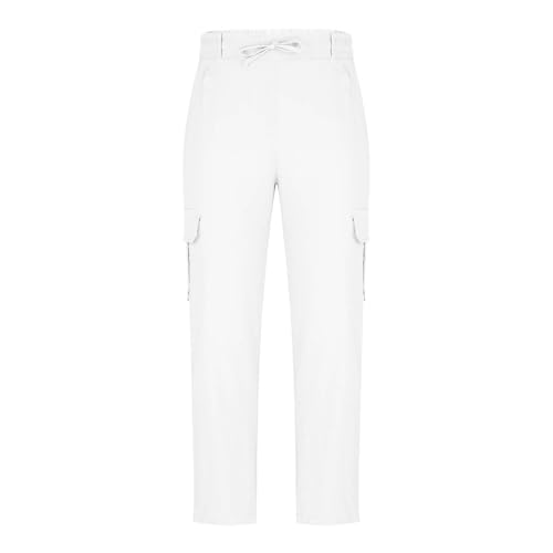 Zeiyignr Mens Cotton Linen Cargo Pants Casual Summer Beach Pants Lightweight Drawstring Yoga Vacation Trousers with Pockets3