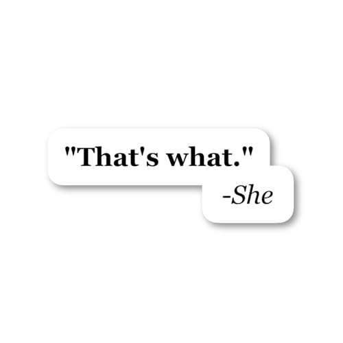 That's What She Said Sticker Funny Quotes Stickers - 3 Pack - Set of 2.5, 3 and 4 Inch Vinyl Laptop Stickers - for Laptop, Phone, Water Bottle, Car & More Decal (3 Pack) S4235-3Pack