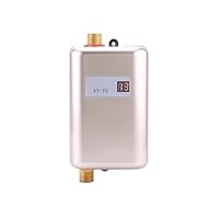 Elektrische boiler, doorstroomboiler, 3400W Doorstromers Elektrische Tankloze Boiler Elektrische Waterverwarming Douche 3 Seconden Warm voor keuken badkamer(Pink