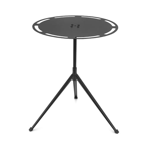 Table de camping en alliage d'aluminium table ronde robuste avec son trépied