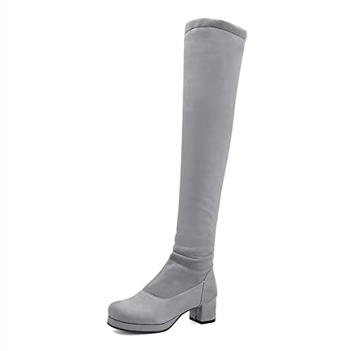 Cuissardes pour femmes bottes extensibles pour dames en taille 43