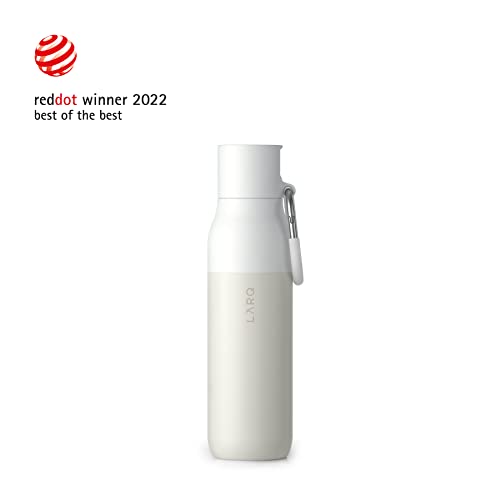 Larq Bottle Filtered - Insulated Stainless Steel Water Bottle Bpa Free With Nano Zero Technology And Long-Lasting Filters, Granite White, 25Oz #TOP3