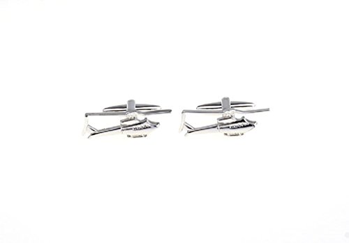 MRCUFF Helicopter Huey Pair Cufflinks in a Presentation Gift Box & Polishing Cloth3