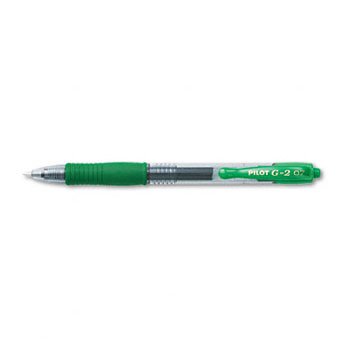 Pilot G2 Retractable Gel Ink Roller Ball Pen PEN,RBALL,RT,G2,GEL,FN,GN (Pack of5)