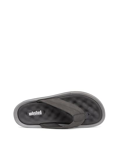 Kenneth Cole Men's Unlisted Quinn Flip-Flop, Dark Grey, 9 #TOP5