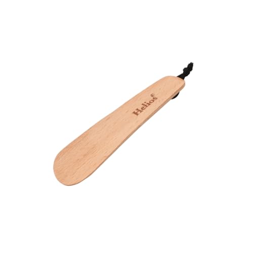 Image of Helios Bamboo Shoe Horn | Long Handle Shoe Horn for Easy Wearing | Wooden Shoe Helper Stick | Shoe Wearing Aid for Men & Women | Durable Comfort Grip (Small /Medium /Large)