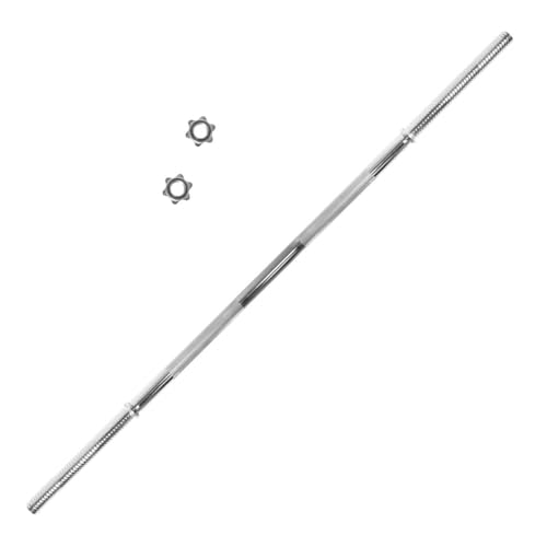 GymBeam Barra Recta cromada Lifter de 30 mm, Barra de Gimnasio cromada para Levantamiento de Pesas de 150 cm, Peso 10 kg, Capacidad de Carga 136 kg, con topes en Forma de