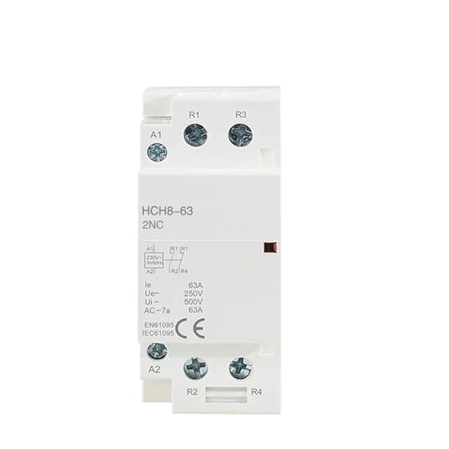 Contacteur modulaire 63A HCH8-63 2P contre les surcharges de tableau 110V