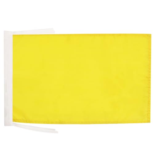 AZ FLAG Bandera Unicolor Amarillo 45x30cm   BANDERINA Amarilla 30 x 45 cm cordeles