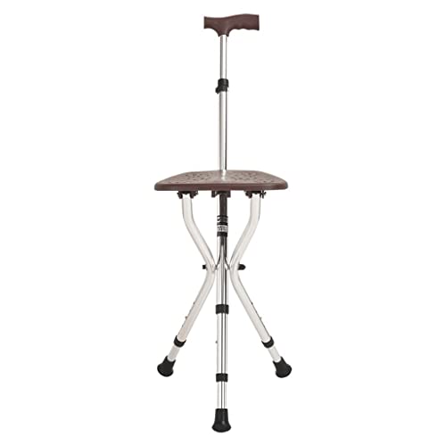 WXF86djl Bastón Muleta Silla bastón for Ancianos de Tres Patas Multifuncional con Taburete bastón Plegable Antideslizante for Ancianos WXF86djl Bastón Muleta Silla bastón for Ancianos de Tres Patas Multifuncional con Taburete bastón Plegable Antideslizante for Ancianos