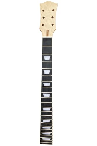 Electric Guitar Neck DIY For Gibson LP Guitars Parts Replacement 22 Fret Maple Neck Rosewood Fretboard with Trapezoid Inlays Natural Nut 42mm
