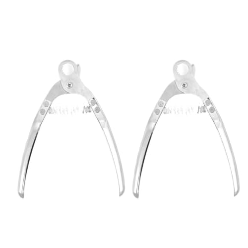 2 tijeras de cola de caracol de acero inoxidable de grado alimenticio, mango ergonómico, tijeras de mariscos para uso doméstico o exterior