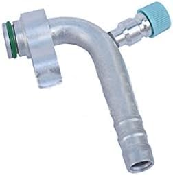 Auto Air Conditioning Ac Hose Connector 134a Cold Air Pipe Connector with Nozzles Hose Fittings, 5 Curve